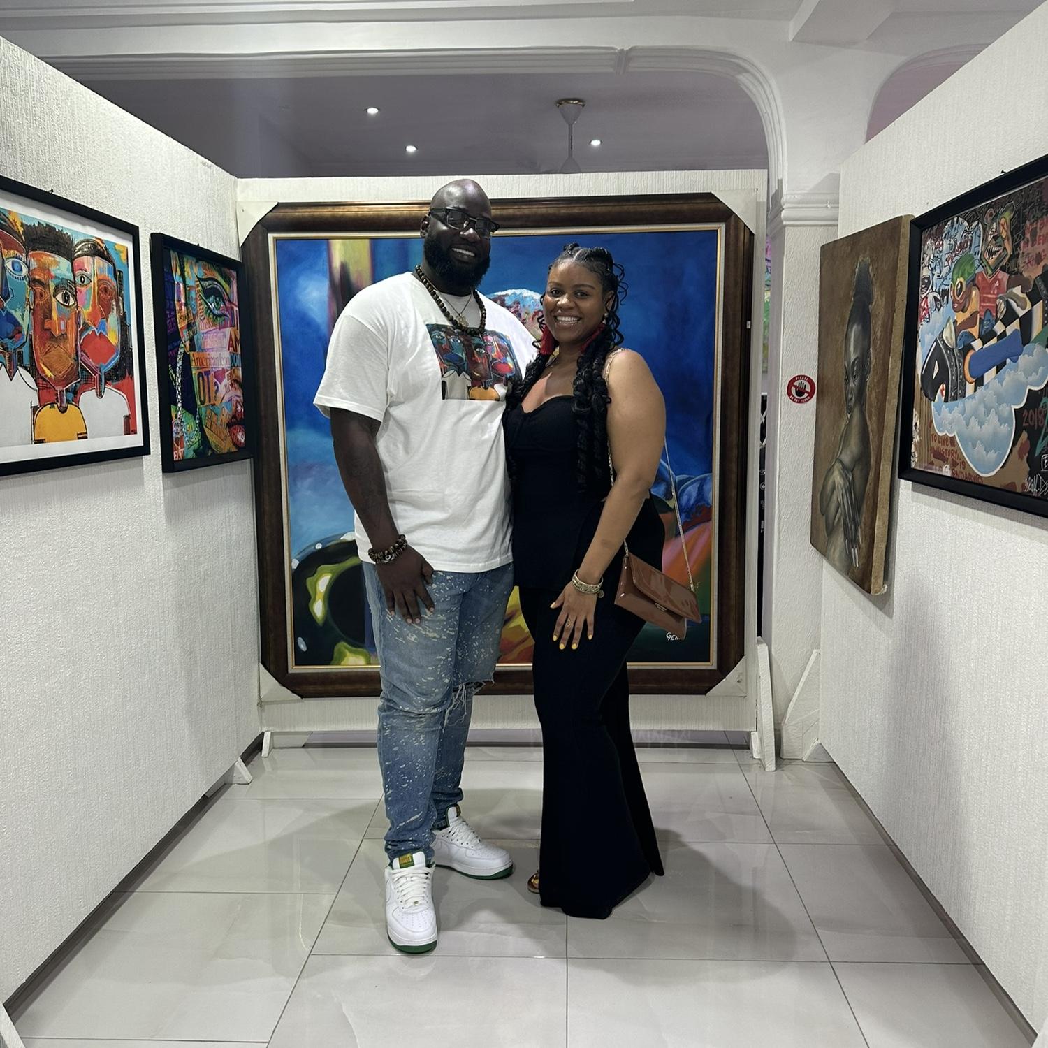 Flash back to 2023. Jason's 1st curated art show in Ghana, West Africa.