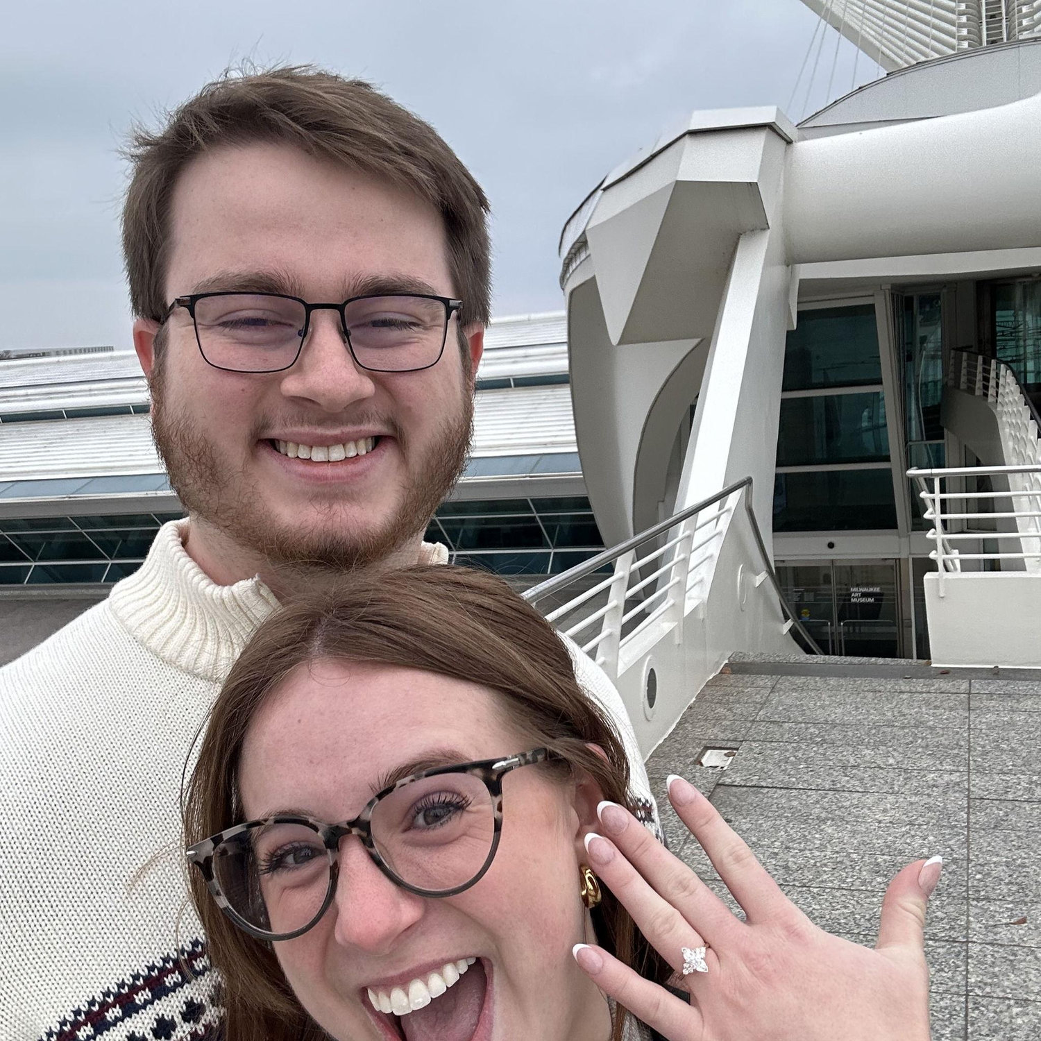 Pictures right after we got engaged!