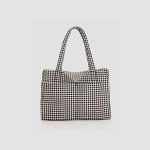 Cloud Carry-on Black & White Gingham - Baggu