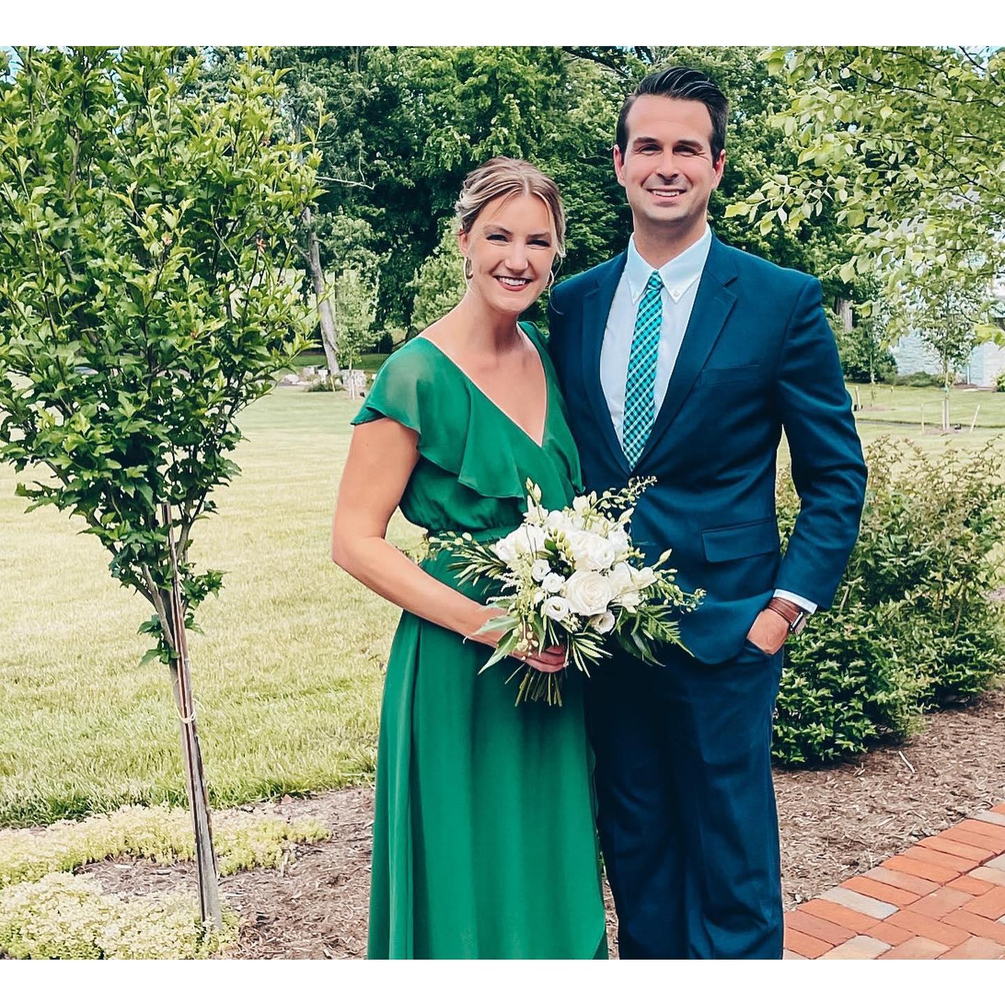 Melissa was honored to be a bridesmaid for one of her closest friends, Emily, who is now a bridesmaid in her wedding!