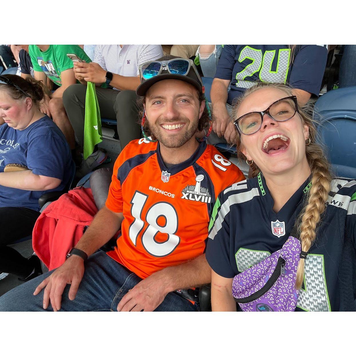 Seahawks vs Broncos (Hawks won)