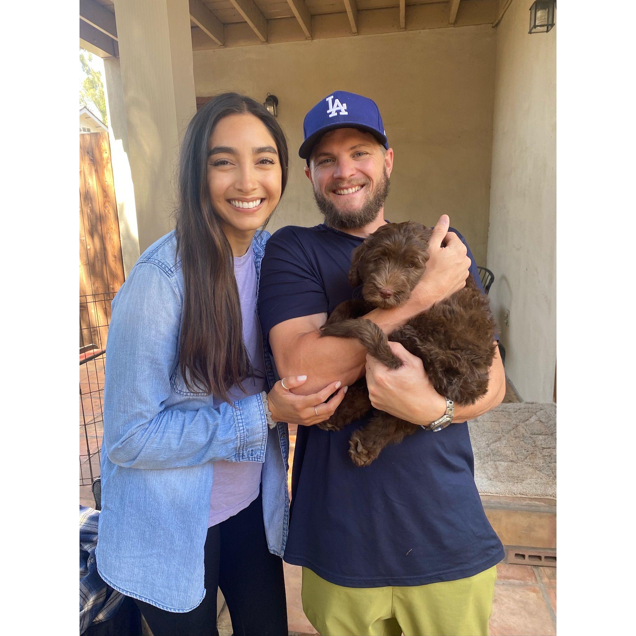 The day we got our baby boy in Santa Barbara! 🧇