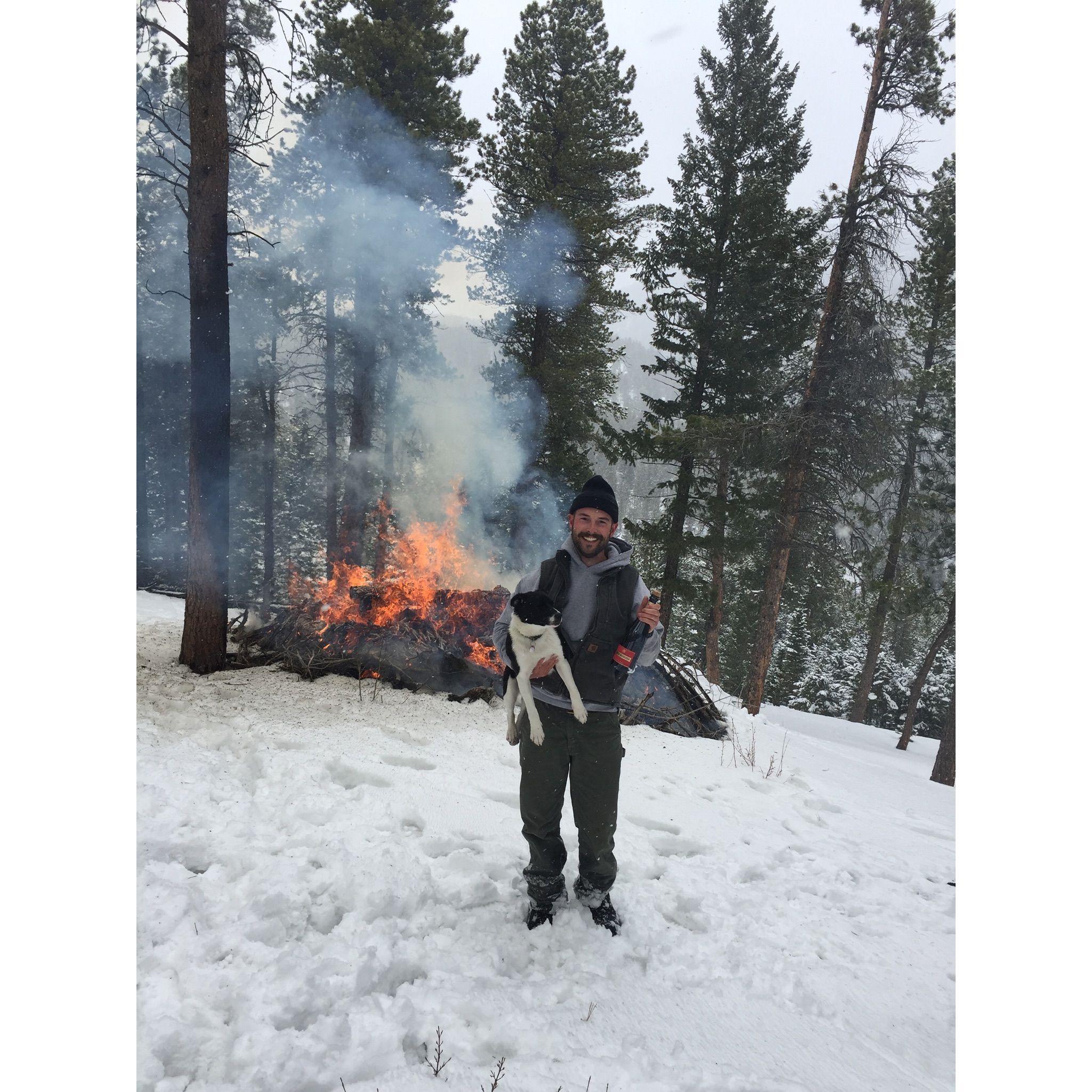 Wildfire mitigation at Summer House. Champagne was able to be consumed and not used as a fire extinguisher