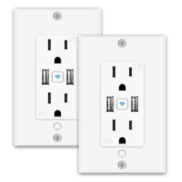 Lumary Smart WiFi Plug Remote Control Smart Plug Works with Alexa and Google Assistant 2 Pack