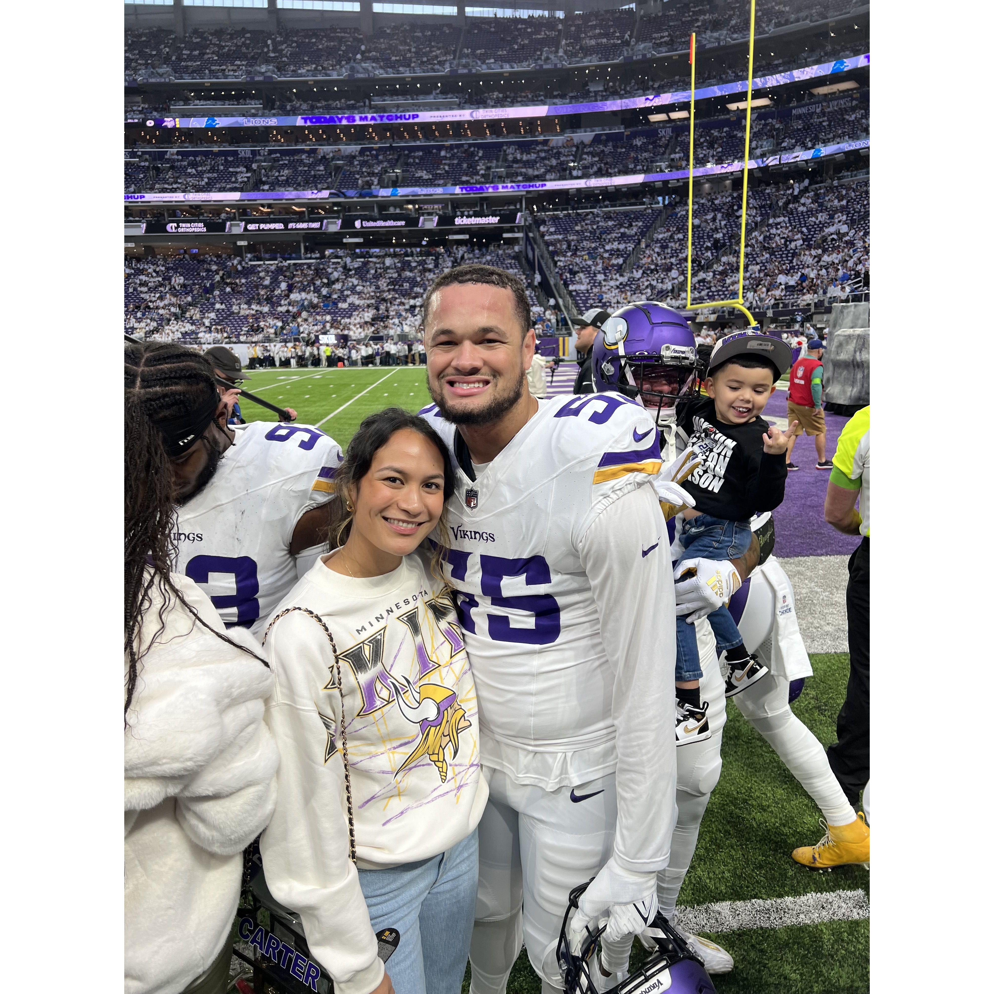 Enjoyed Andres first season in the NFL together