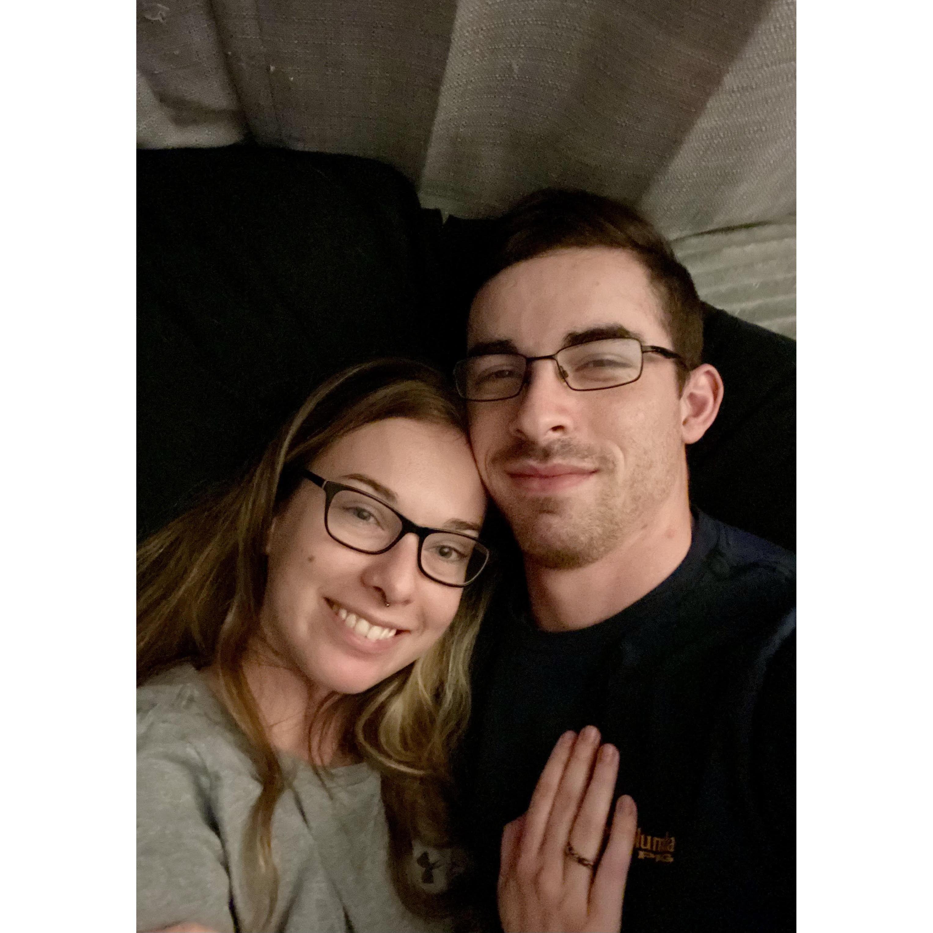 The day Caleb asked Kimi to be his girlfriend. 