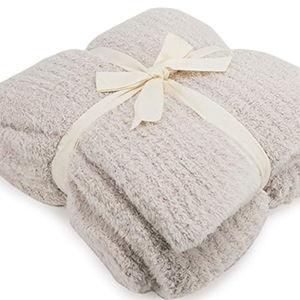Barefoot Dreams CozyChic Ribbed Throw, Almond,