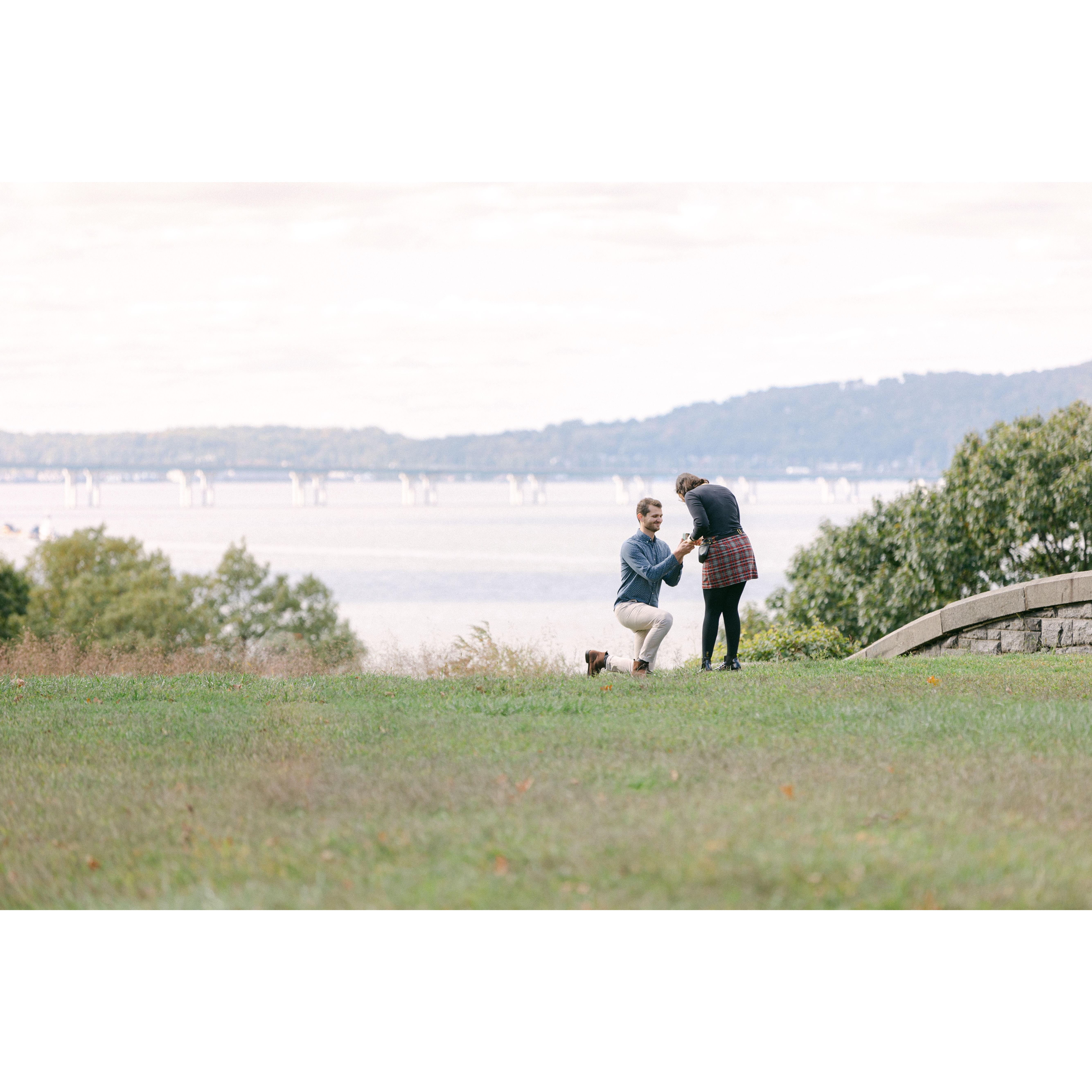 Our engagement. October 8th, 2022, Rockefeller State Park. NY.