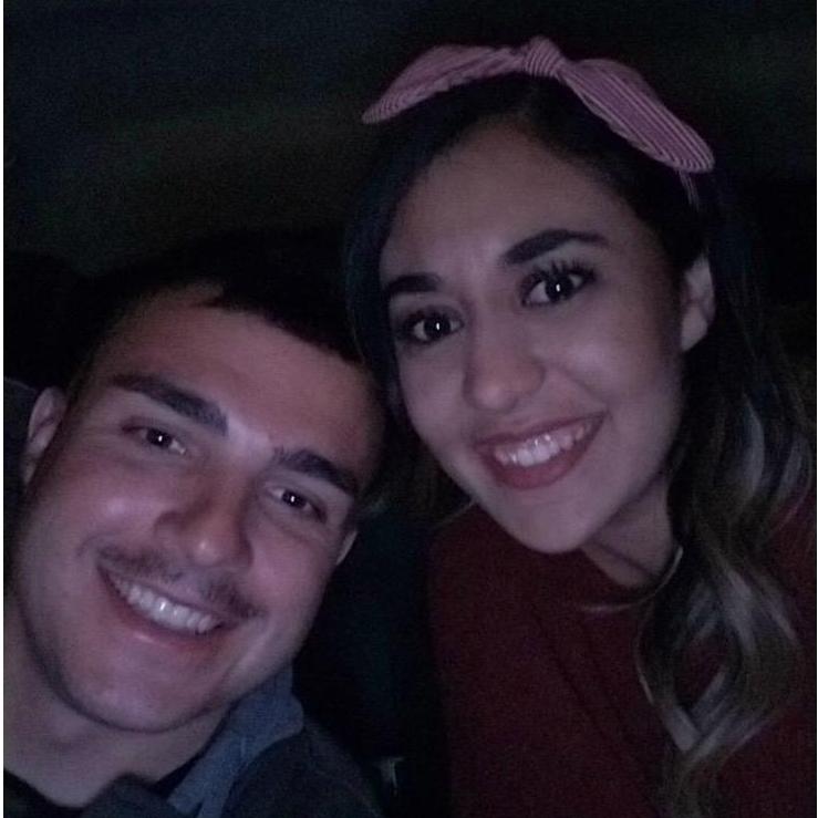 Fun fact: This was the couples first picture together! Mike snapped this picture to his mom before they went on a date.