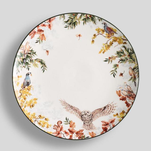 Fantastical Forest Stoneware Chargers, Set of 4 - Multi