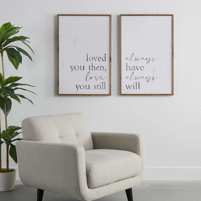 Wall art loved you then