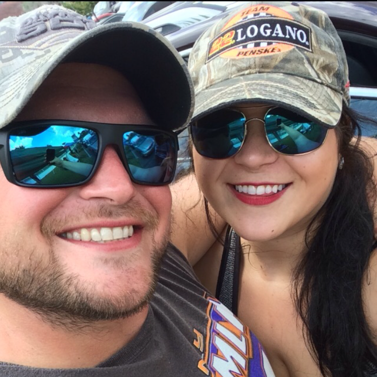 Doing our favorite past time, cheering on our guys in NASCAR.