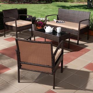 Aronne 4-Piece Outdoor Patio Lounge Set