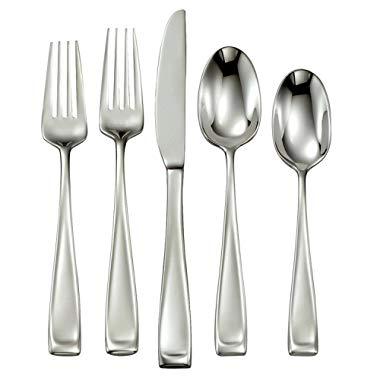 Oneida Moda 67 Piece Fine Flatware Set, Service for 12, Including Carving Set