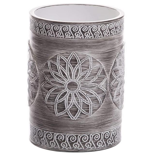 BINO Ceramic Kitchen Utensil Holder for Countertop, Grey Sunflower - Utensil Caddy countertop utensil holder Utensil Crocks for kitchen Cooking Utensil Holder Kitchen Utensils Holder Spatula Holder
