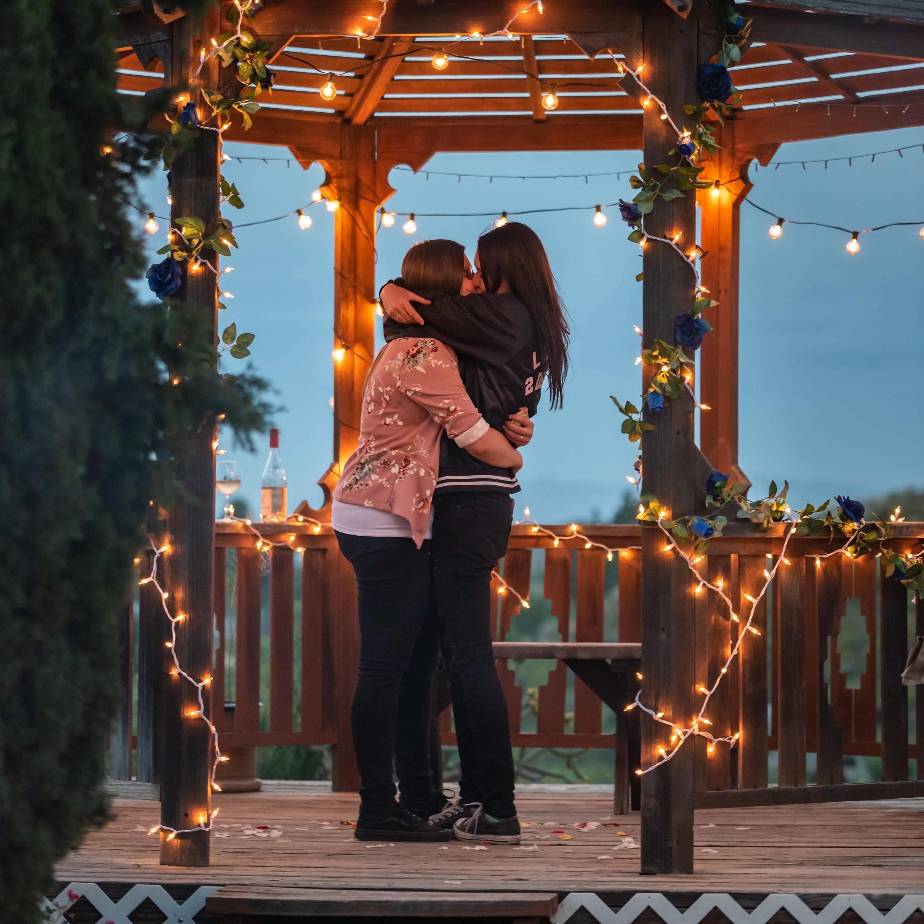 Adrianne's gazebo proposal in Temecula, CA