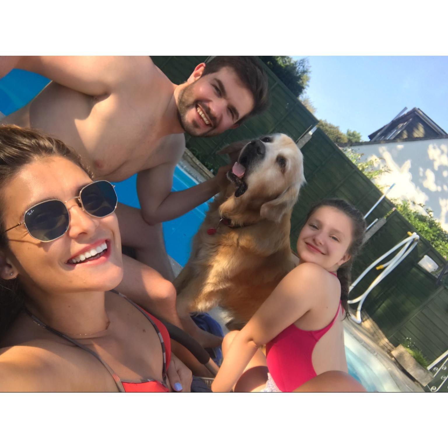 Dorset at Momma Kathy's house