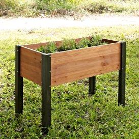 Wood Raised Garden Bed - 70L x 24D x 29H in.