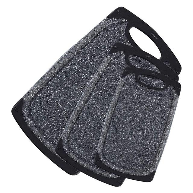 KIMIUP Kitchen Cutting Board (Set of 3),Professional Chopping Boards Sets,Dishwasher Safe Cutting Boards With Juice Grooves & Carrying Handle & No BPA (Set of 3)