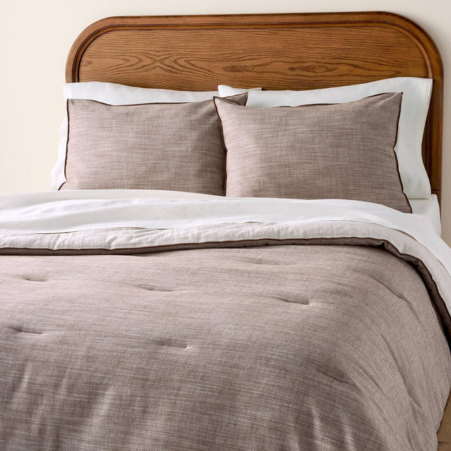 3pc King Reversible Comforter Set Brown - Hearth & Hand™ with Magnolia
