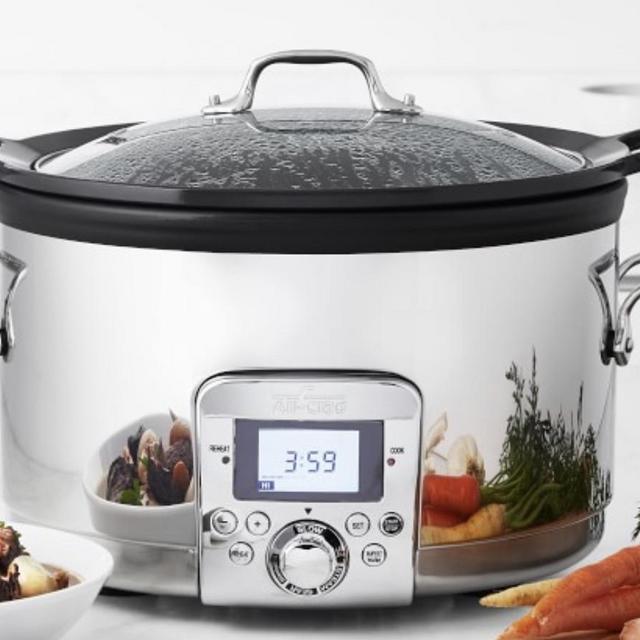 All clad gourmet plus slow cooker with all in one browning, 5 QT