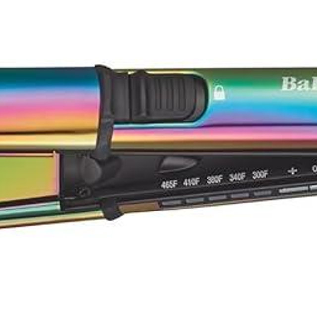 BaBylissPRO Nano Titanium Prima Ionic Hair Straightener – Professional Flat Iron & Curling Iron in One for Stylists, Pro Styling Hair Tool