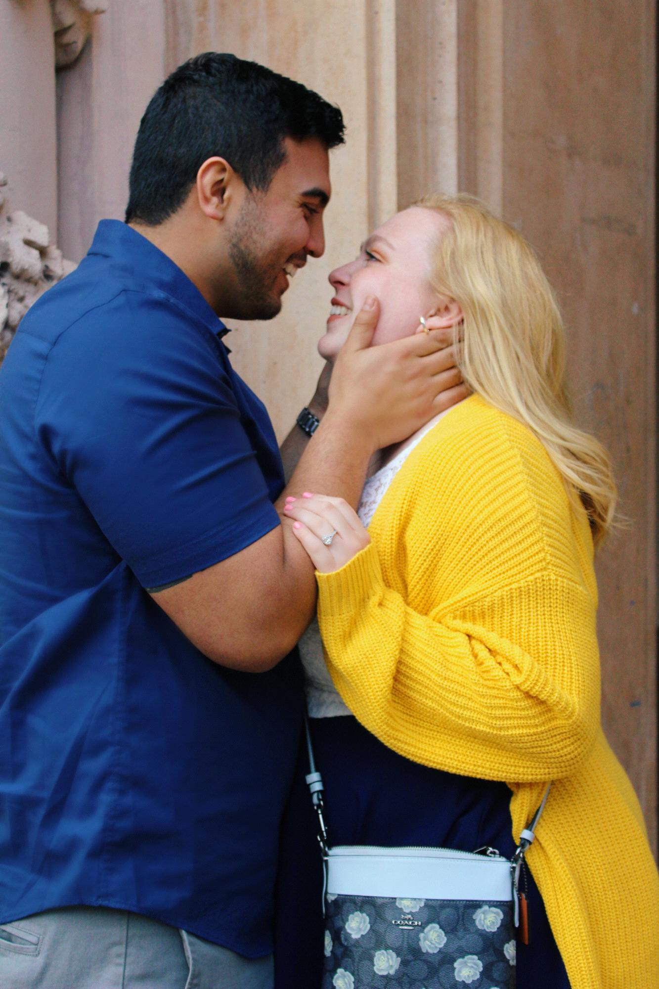 Engagement photos at Balboa Park in San Diego, CA.