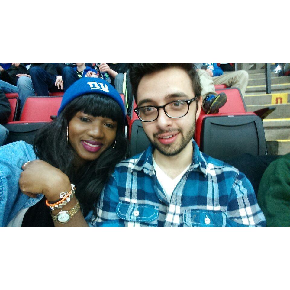03/08/2014 Binghamton, NY. 
First hockey game.