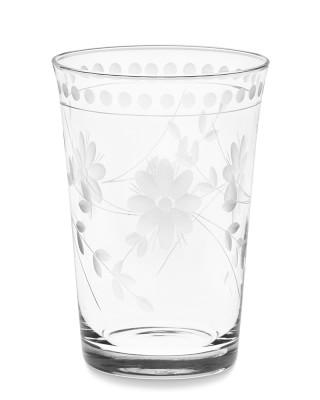 Vintage Etched Tumblers, Set of 4