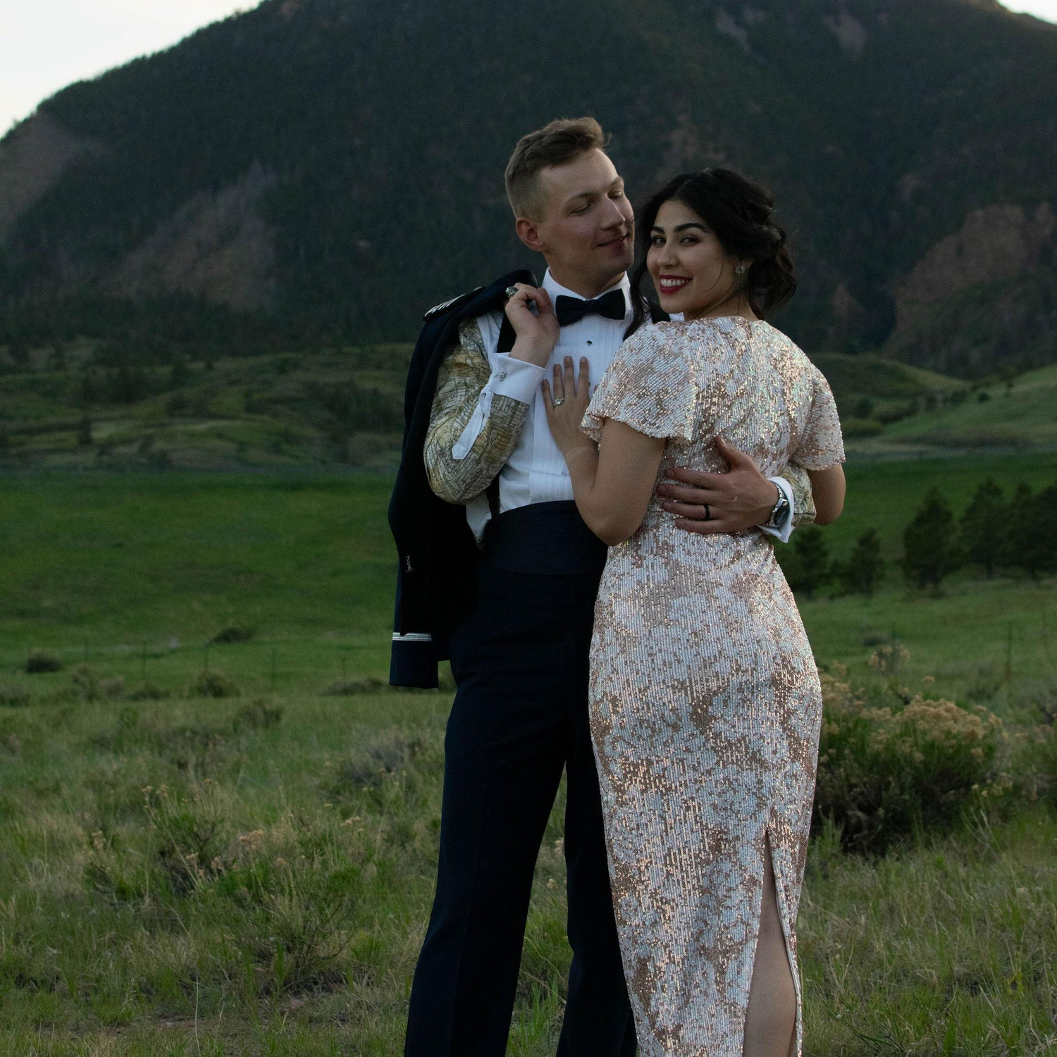A few moments after Levi's proposal!