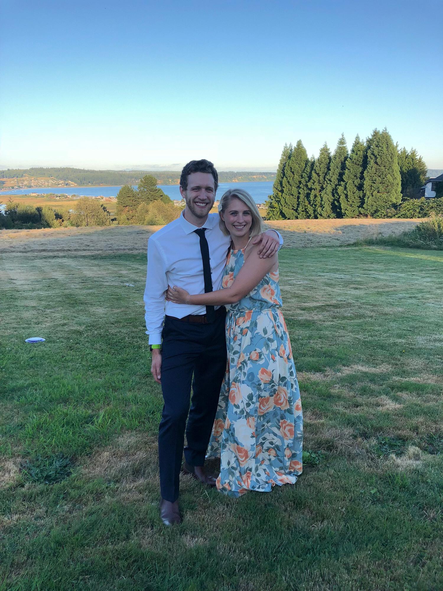 At our friend Stacia's wedding on Whidbey (2018).