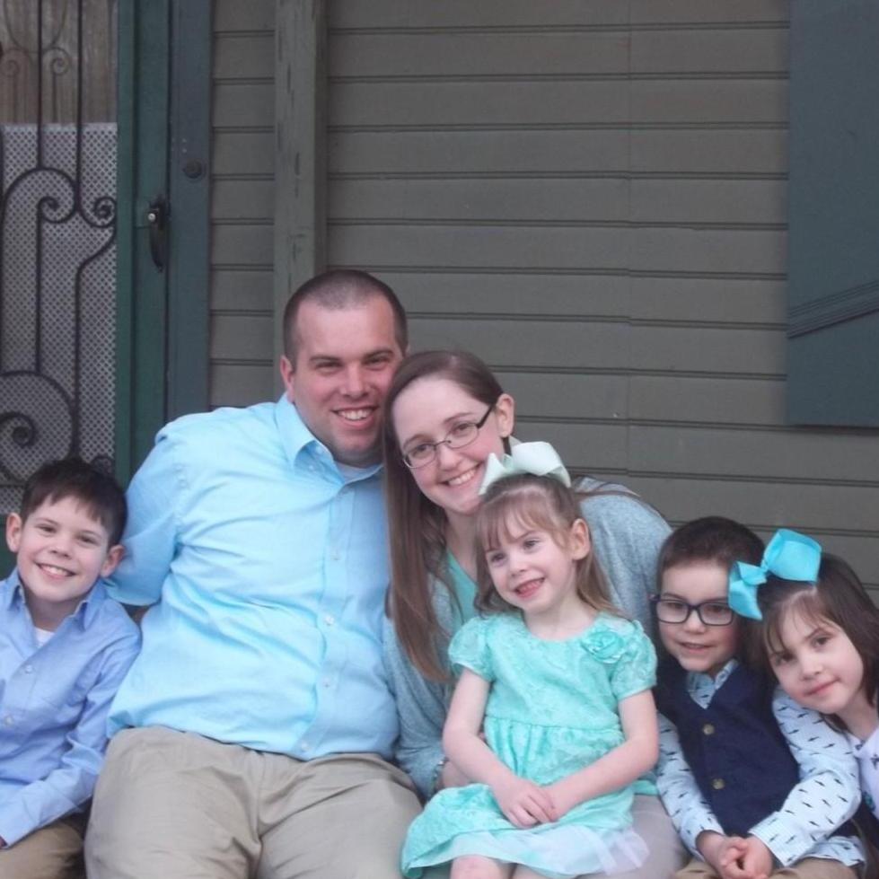 A family photo, right before he "popped the question".