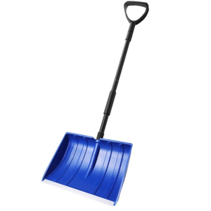 Yocada Snow Shovel for Driveway Home Garage Snow Removal with D-Grip Handle Aluminum Strip 48 inch Long Large Capacity Shovel for Garden Car Camping Outdoor