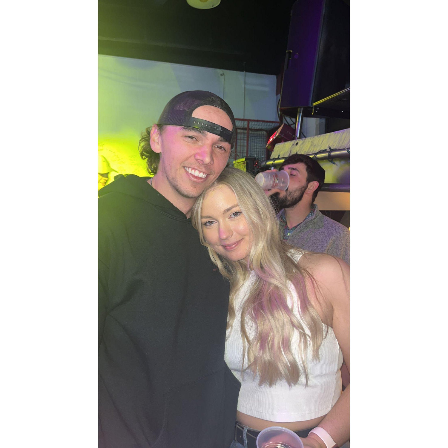 Our first photo together