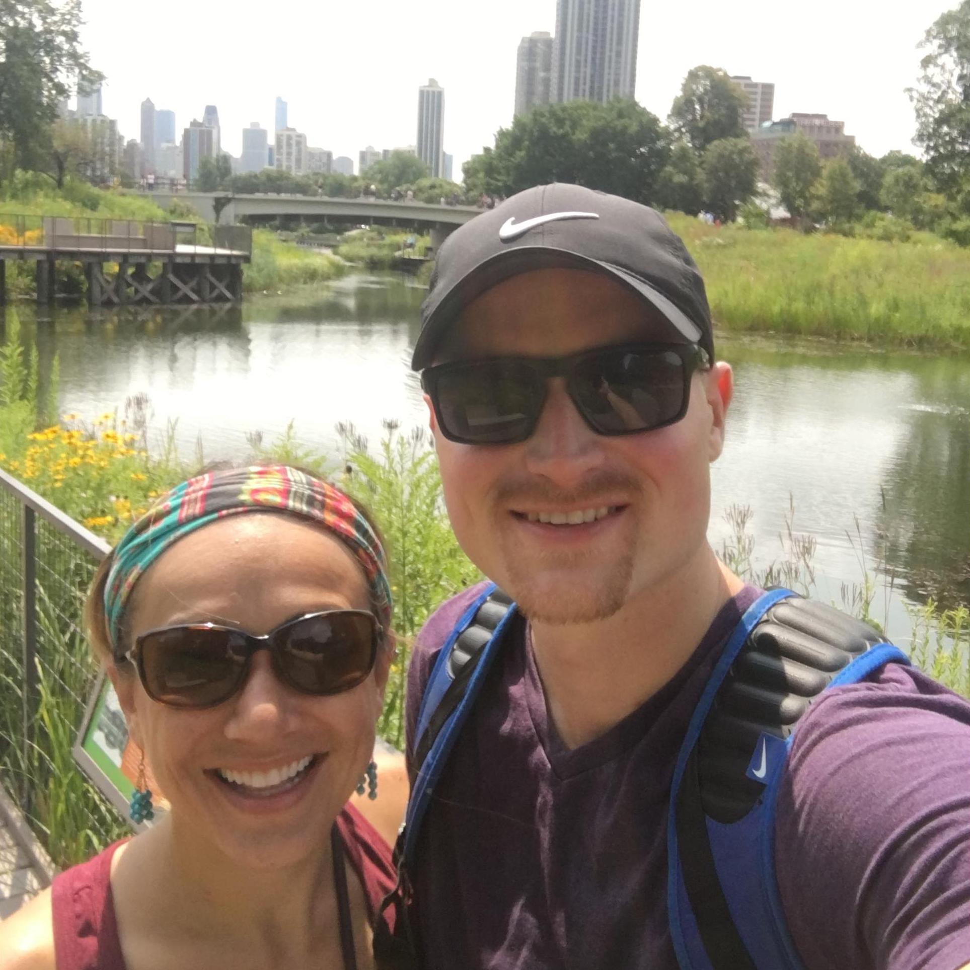 Searching for animals in the Lincoln Park Zoo in Chicago.