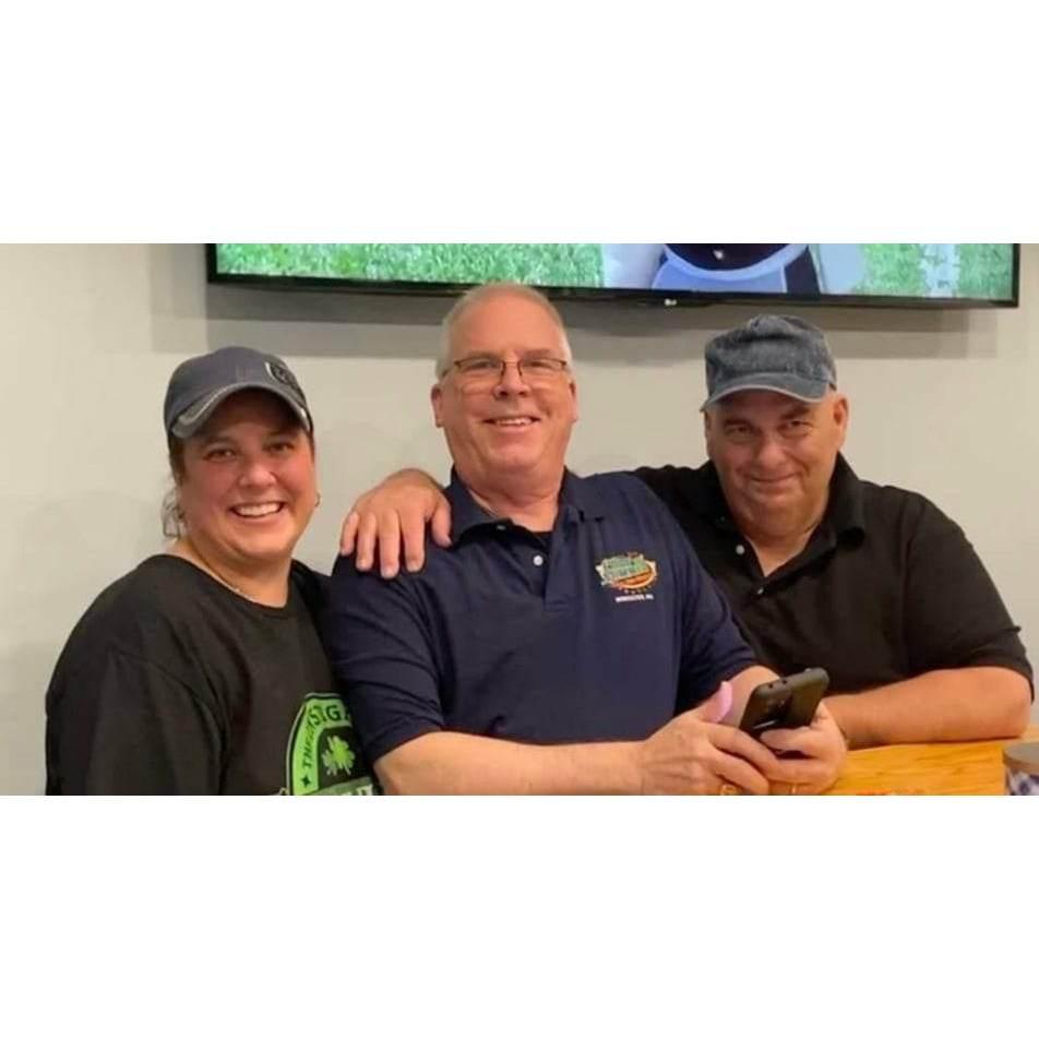 Engagement night with our Best Man, Roger