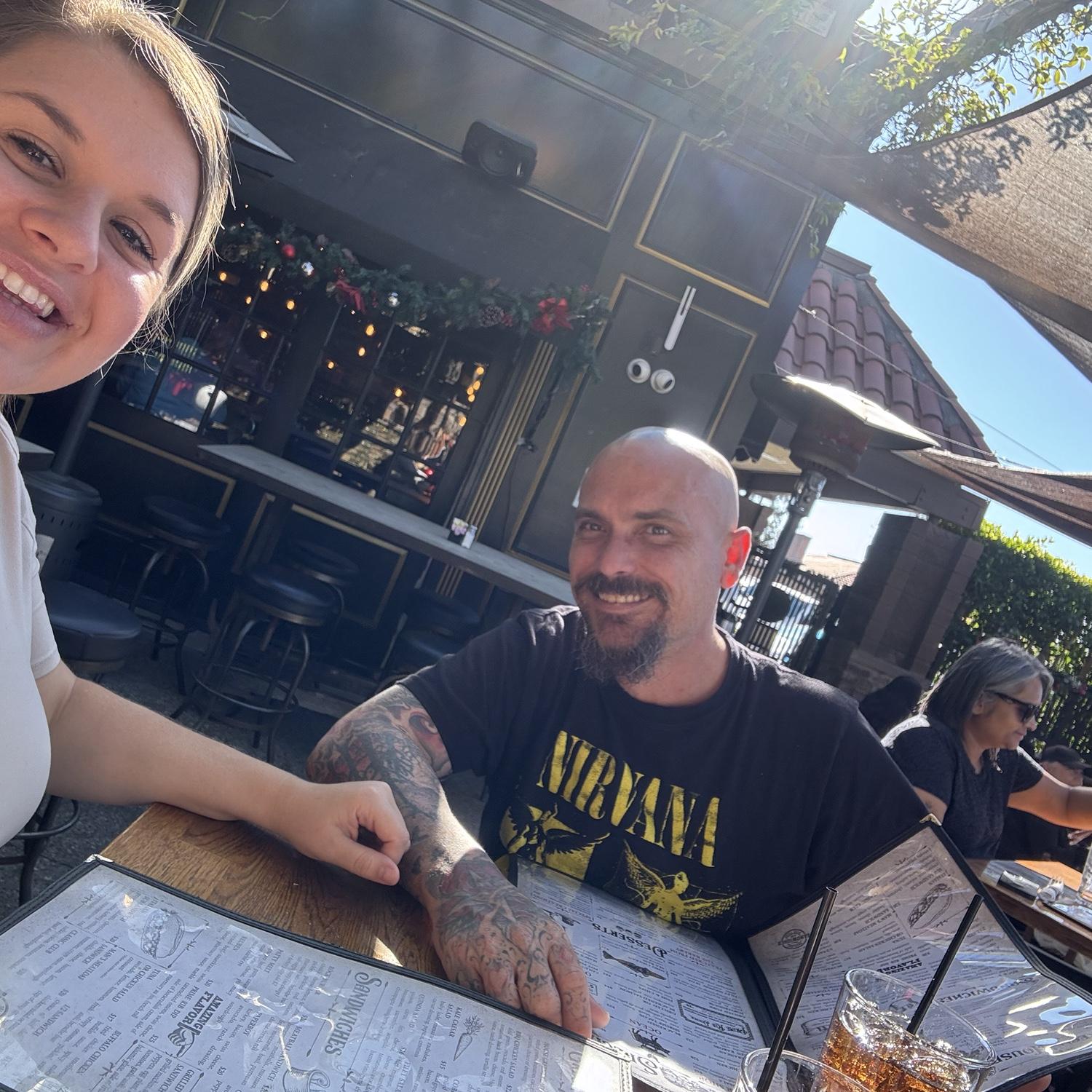 Mat visiting me in California! ❤️