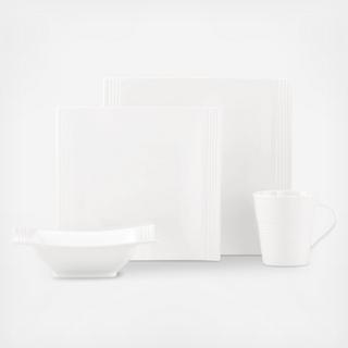 Tin Can Alley Square 4-Piece Place Setting, Service for 1