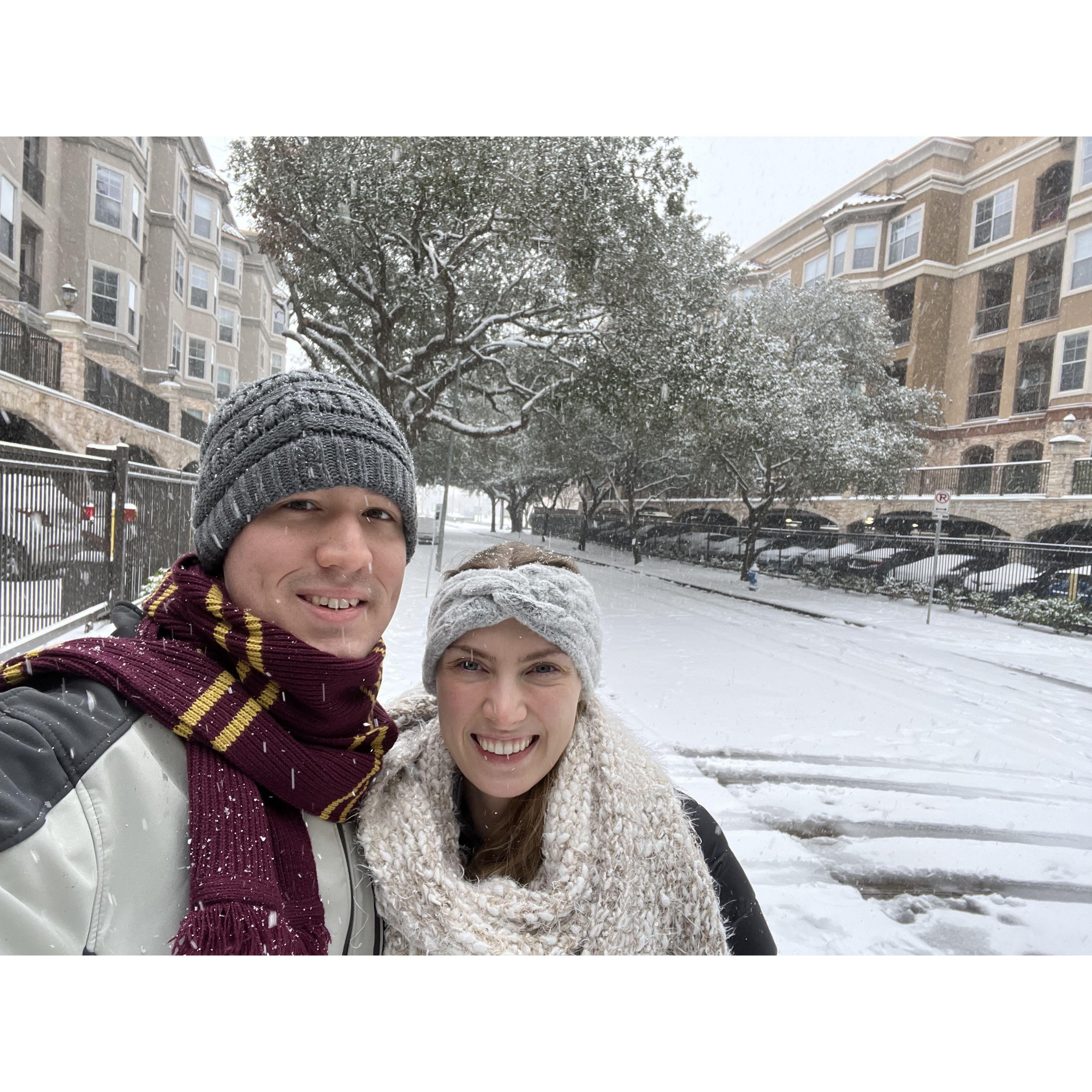 January 2025 Houston snow!