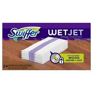 Swiffer WetJet Spray Mop Floor Cleaner Pad Refills, 24-Count (Pack of 2) (Packaging May Vary) by Swiffer
