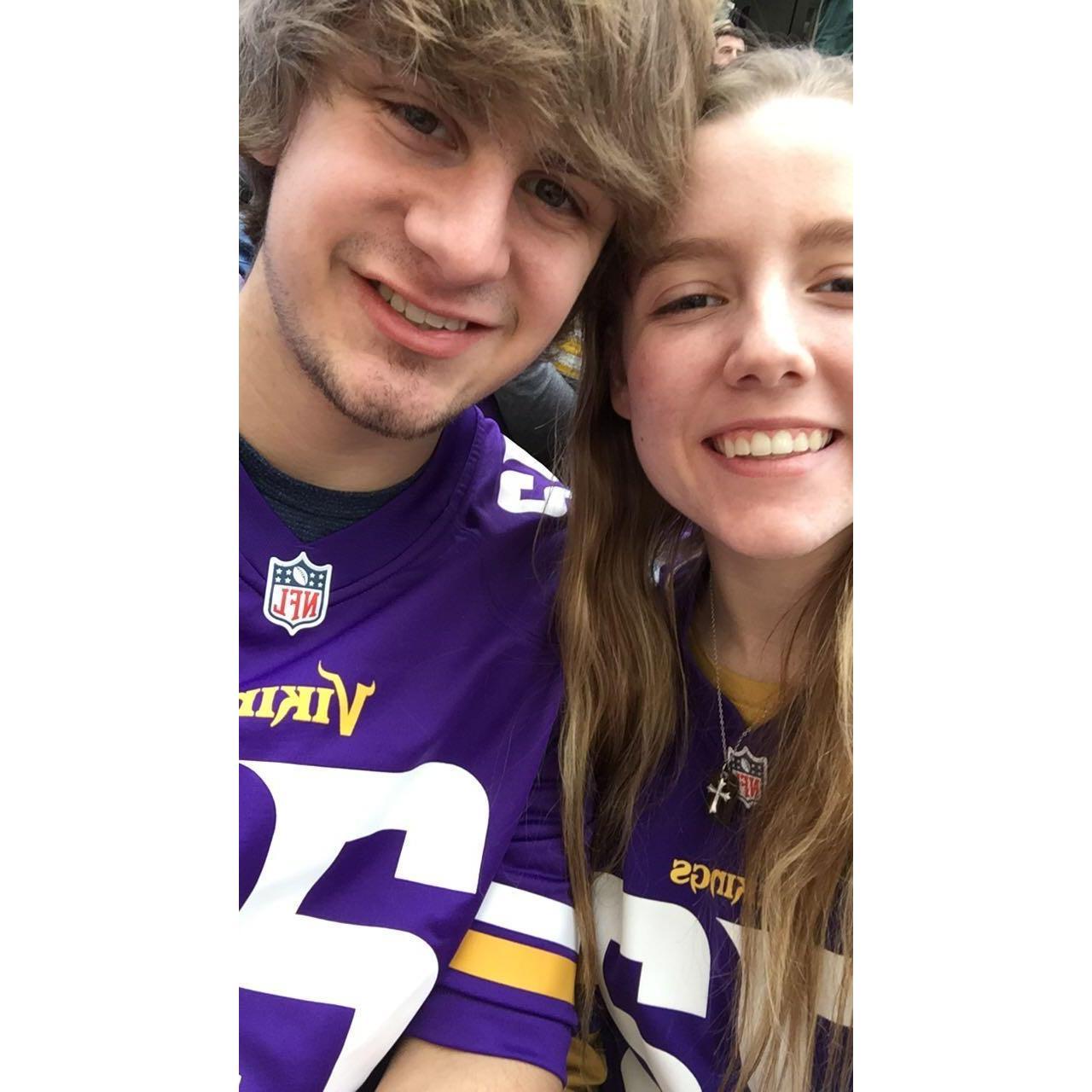 Our first vikings game together