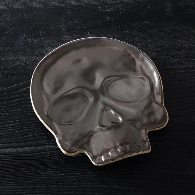 Skull Plate, Ceramic, Each
