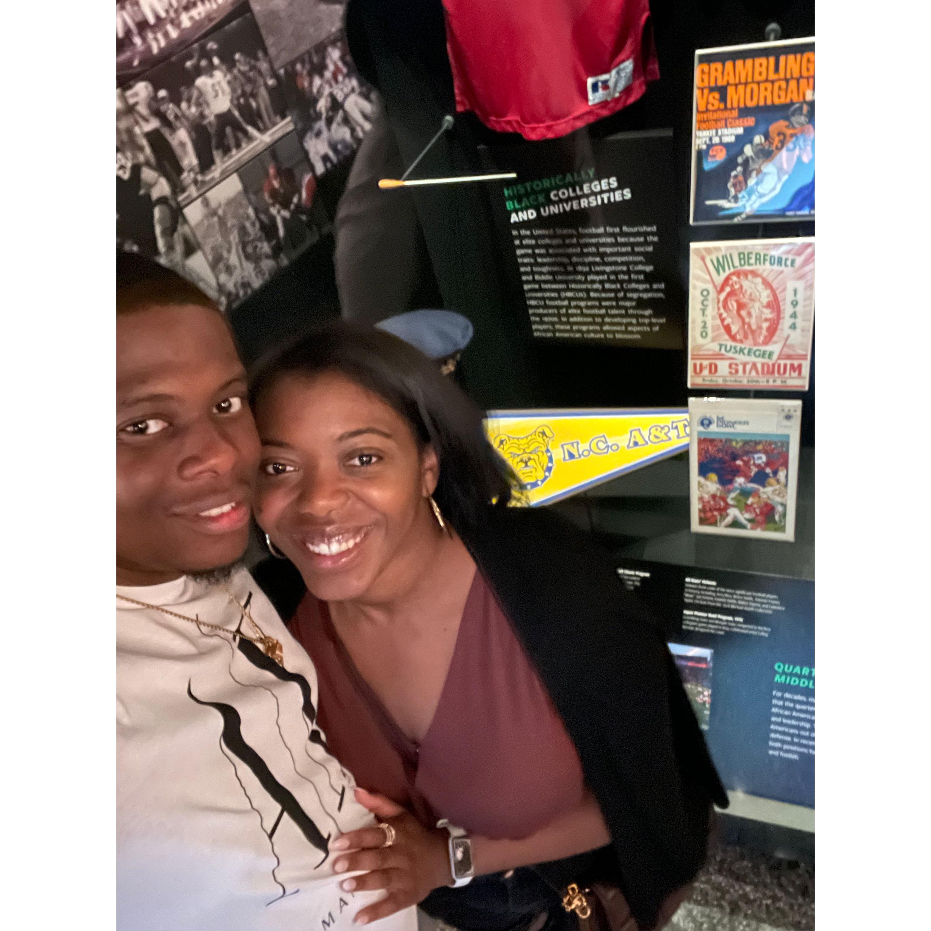 Saw a piece of us at the National Museum of African American History & Culture. AGGIE PRIDE