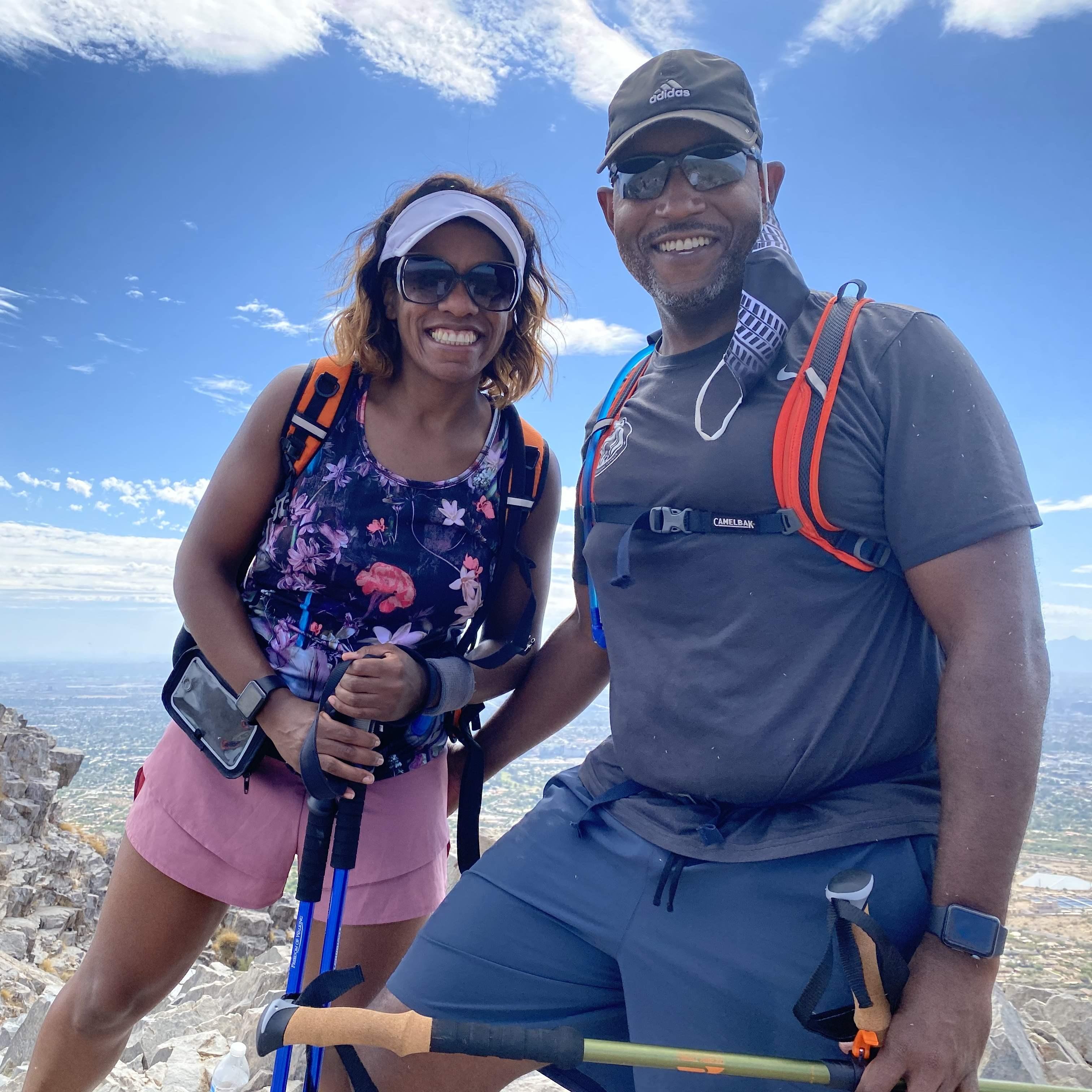 Phoenix… Hiked to the top of Piestewa Peak.