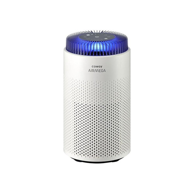 COWAY Air Purifiers for Bedroom Home up to 450 ft², HyperCaptive Filter for Smoke, Allergies, Pet Dander, AQI Monitor, Auto&Sleep Mode, Timer, Filter Indicator, Night Light, 3yr Warranty, 50 White