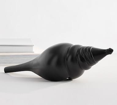 Antiqued Black Shell Decorative Object