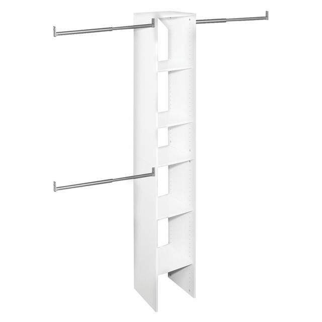 ClosetMaid Suite Symphony 12" Wide Closet System Starter Tower - Pure White