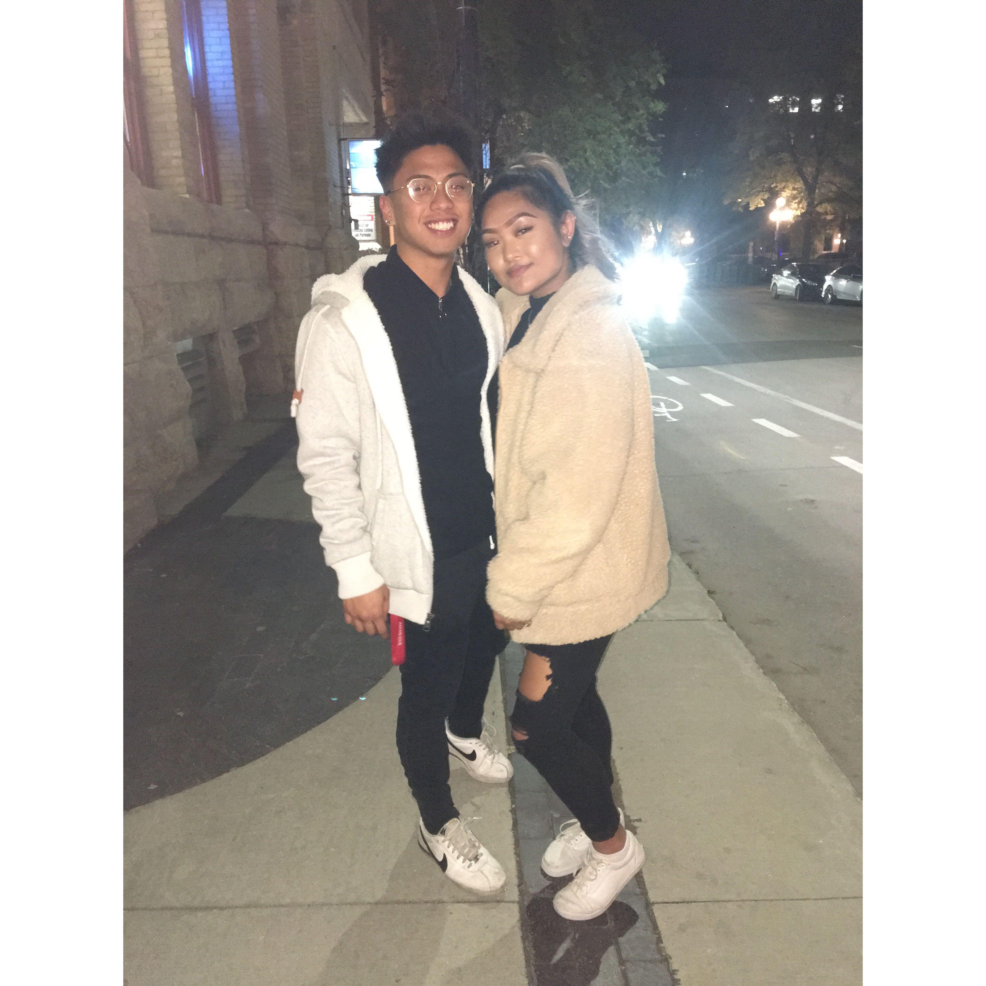 First photo together on our first date 09.29.2018