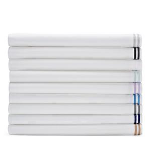 Hudson Park Collection - Hudson Park Italian Percale Stitch Flat Sheet, Queen - 100% Exclusive
