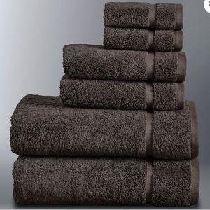Simply Vera Vera Wang Vera Egyptian Cotton 6-piece Towel Set: Espresso